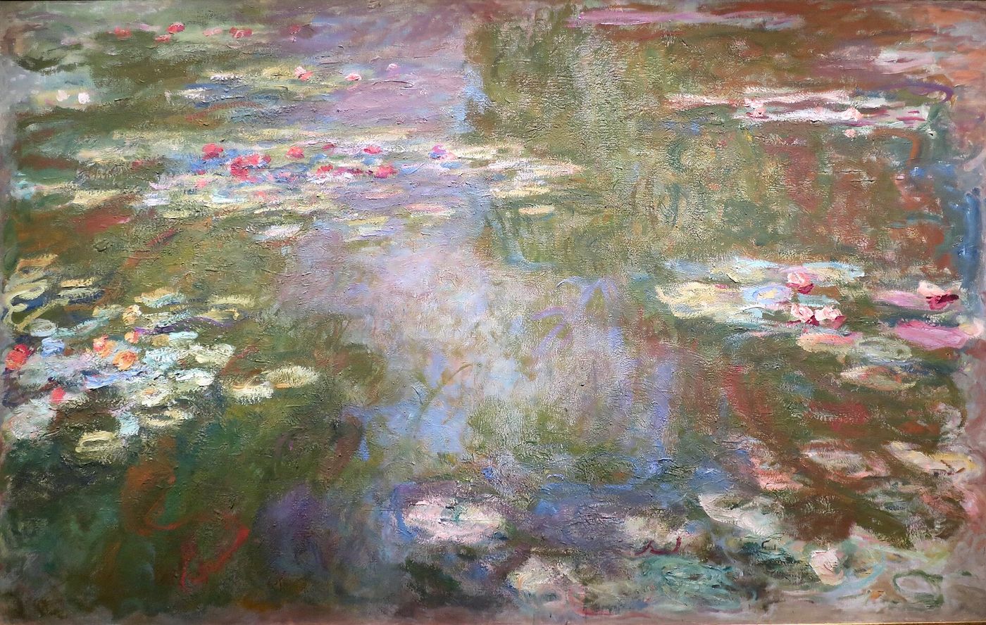 Claude Monet, Water Lilies — the surface settles when you stop fighting it