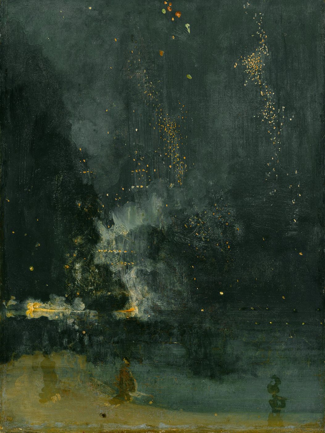 James McNeill Whistler, Nocturne in Black and Gold — calm as a held note, after dark